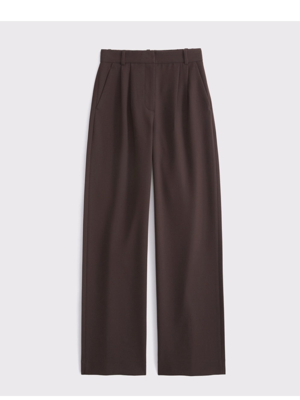Abercrombie & Fitch Sloan Brown High-Rise Wide-Leg Trousers 23 NWT